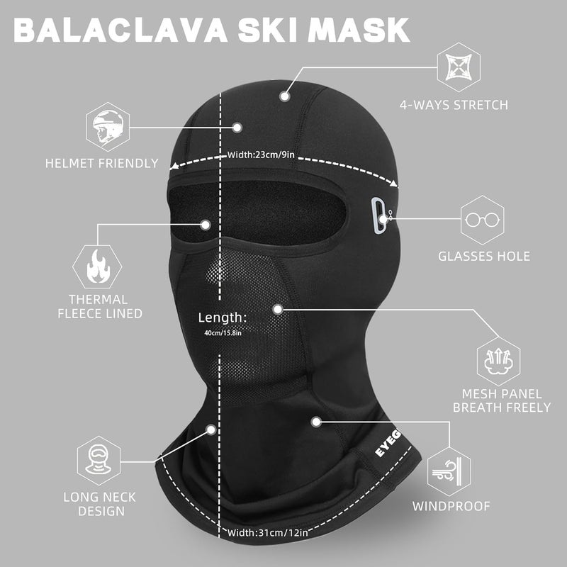 Eyegla Balaclava Ski Mask for Men Cold Weather,Winter Thermal Face Mask Women for Snowboarding Motorcycle Cycling - Image 3